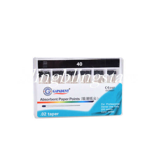 200 Pcs Dental Absorbent Paper Points Endodontic Gutta Percha Sterile #15-#40 - Picture 28 of 44