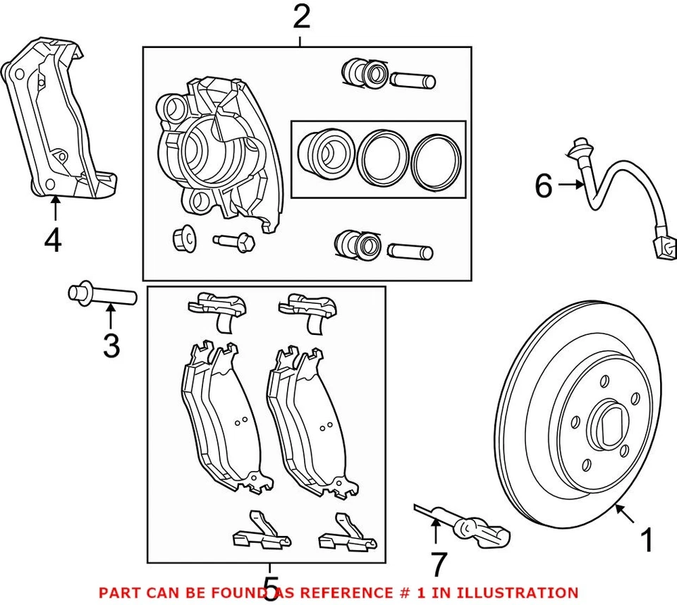 Rotor de freno de disco trasero genuino OEM Mopar para Chrysler Aspen 52009968AD Foto 2 de 2