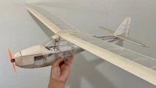 VP-HC MICRO SINBAD e-GLIDER or GLIDER 48.4 IN. WINGSPAN, Laser Cut BalsaWood Kit