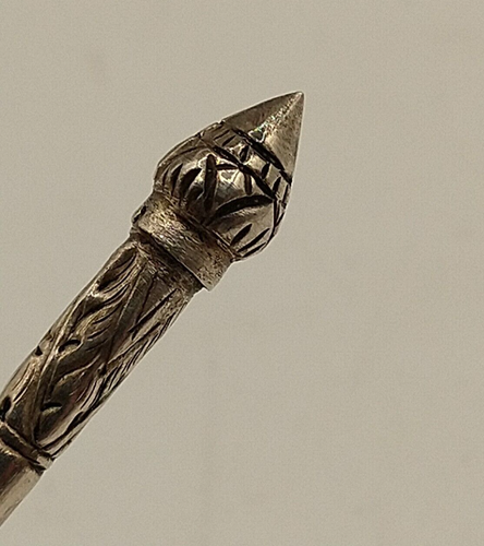 Sterling Silber Löffel Indochina Vietnam Kambodscha China geschnitzt 6 Stück Vintage - Bild 10 von 12