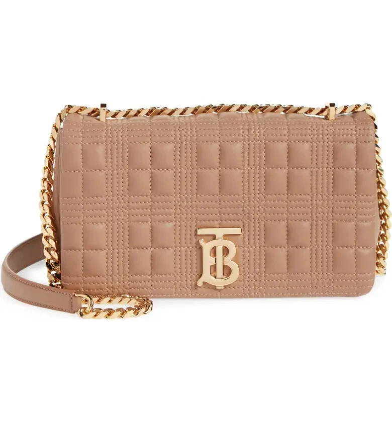 Burberry Handbag TB Monogram Quilted Shoulder Bag With OG Box