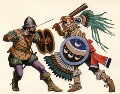 Valiant Miniatures Kit# 9889 - Aztec Eagle Knight - 54mm