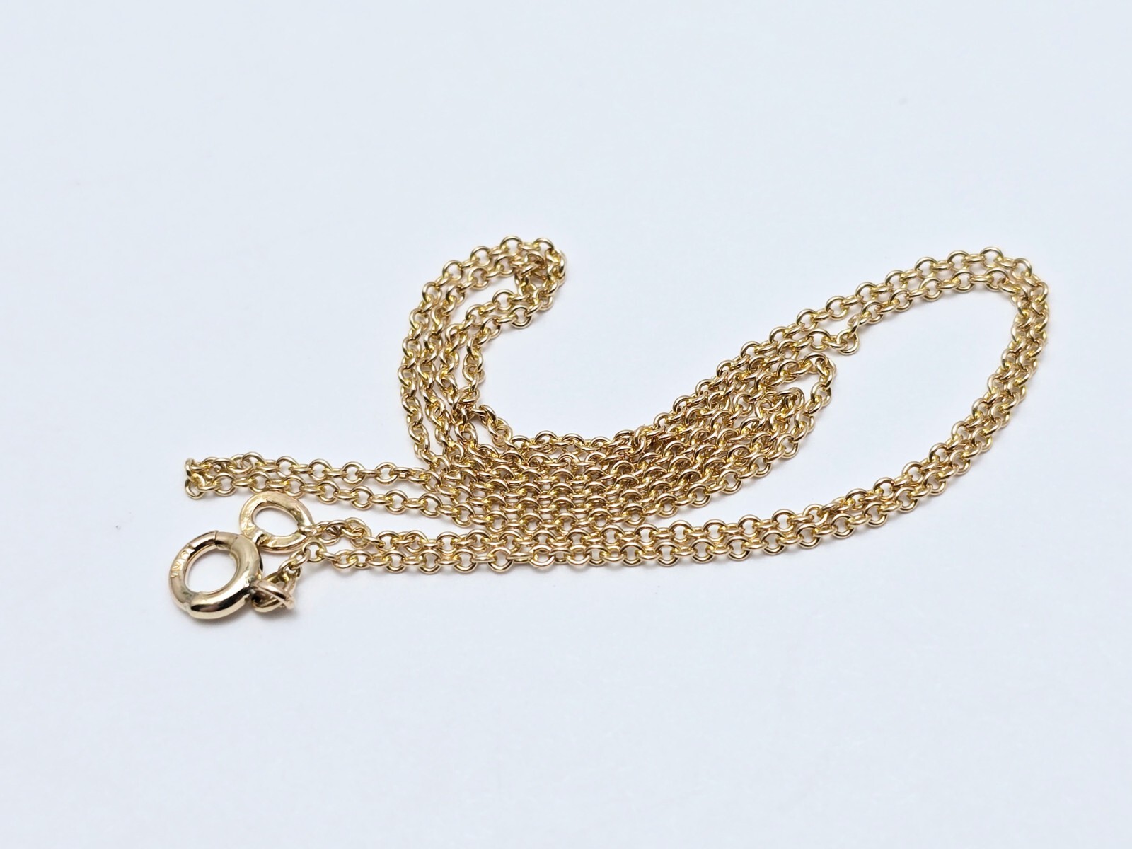 Unique Thin 10K Solid Yellow Gold Designer Cable … - image 5