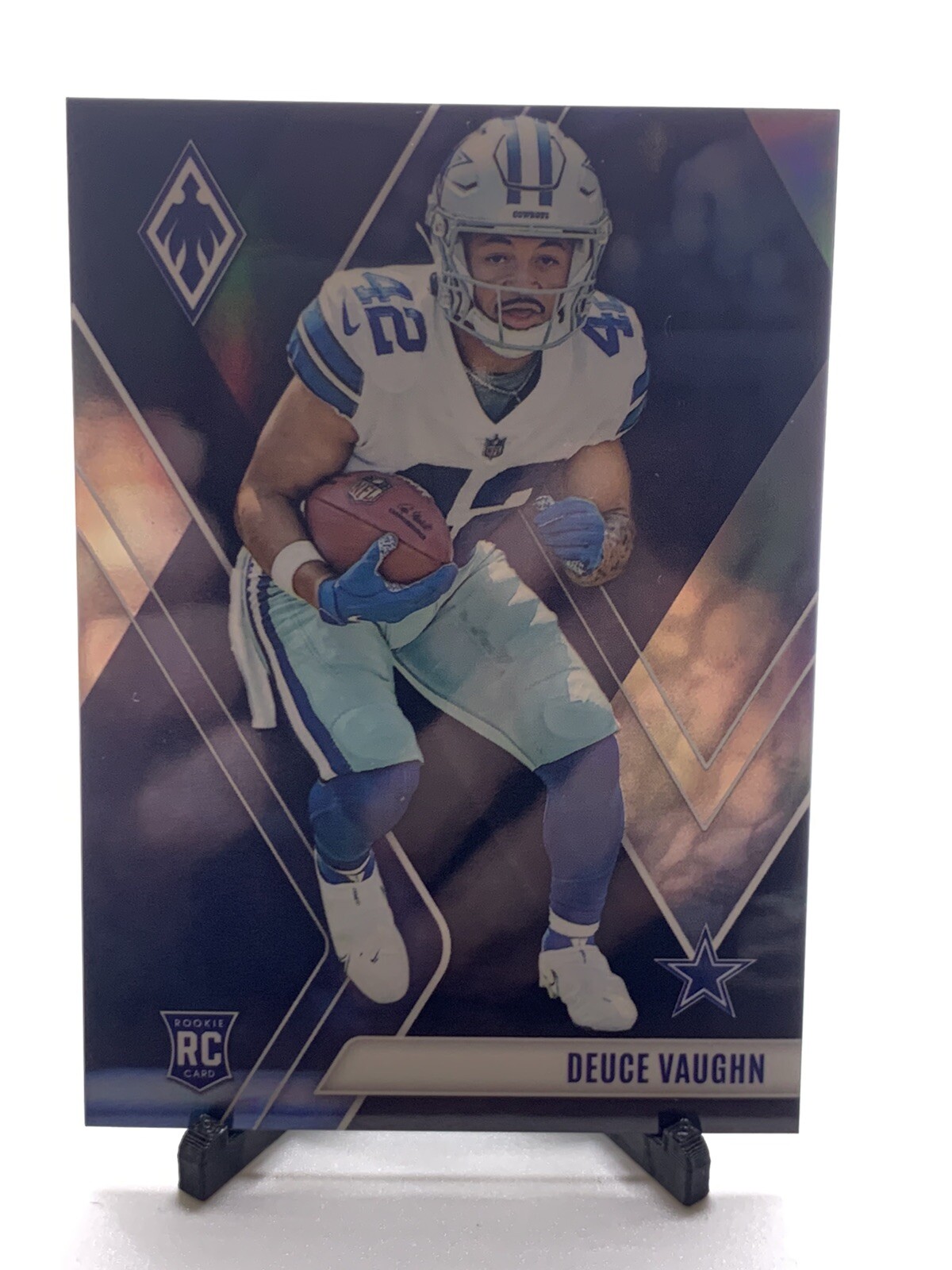 Deuce Vaughn 2023 Panini Phoenix #134 Rookie RC Black Prizm SSP /10 Cowboys