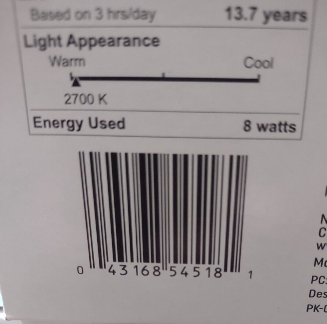 *Lot of 72 Bulbs TOTAL* Bulk Pack GE Soft White LED A19 Light Bulbs Dimmable 60W