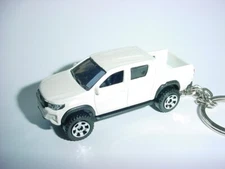 3D WHITE TOYOTA HILUX CUSTOM KEYCHAIN keyring key BLING 4x4 truck SUV matchbox
