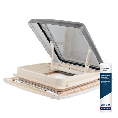 MPK Vision Star M pro 2 LED Dachhaube klar 40x40cm Dachstärke 25-60mm Dichtmasse