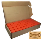 Box of 50 Guardhouse Square Coin Tubes for 1 oz Gold Eagle , Red Lid -#7881663