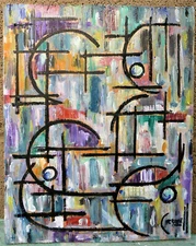 A POSSIBLE MISTAKE  8x10 oil painting NEW wood WOW art original signed Crowell 