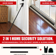 New SECURITYMAN 2-In-1 Heavy Duty Door Security Bar WIndow Patio 2 Pack