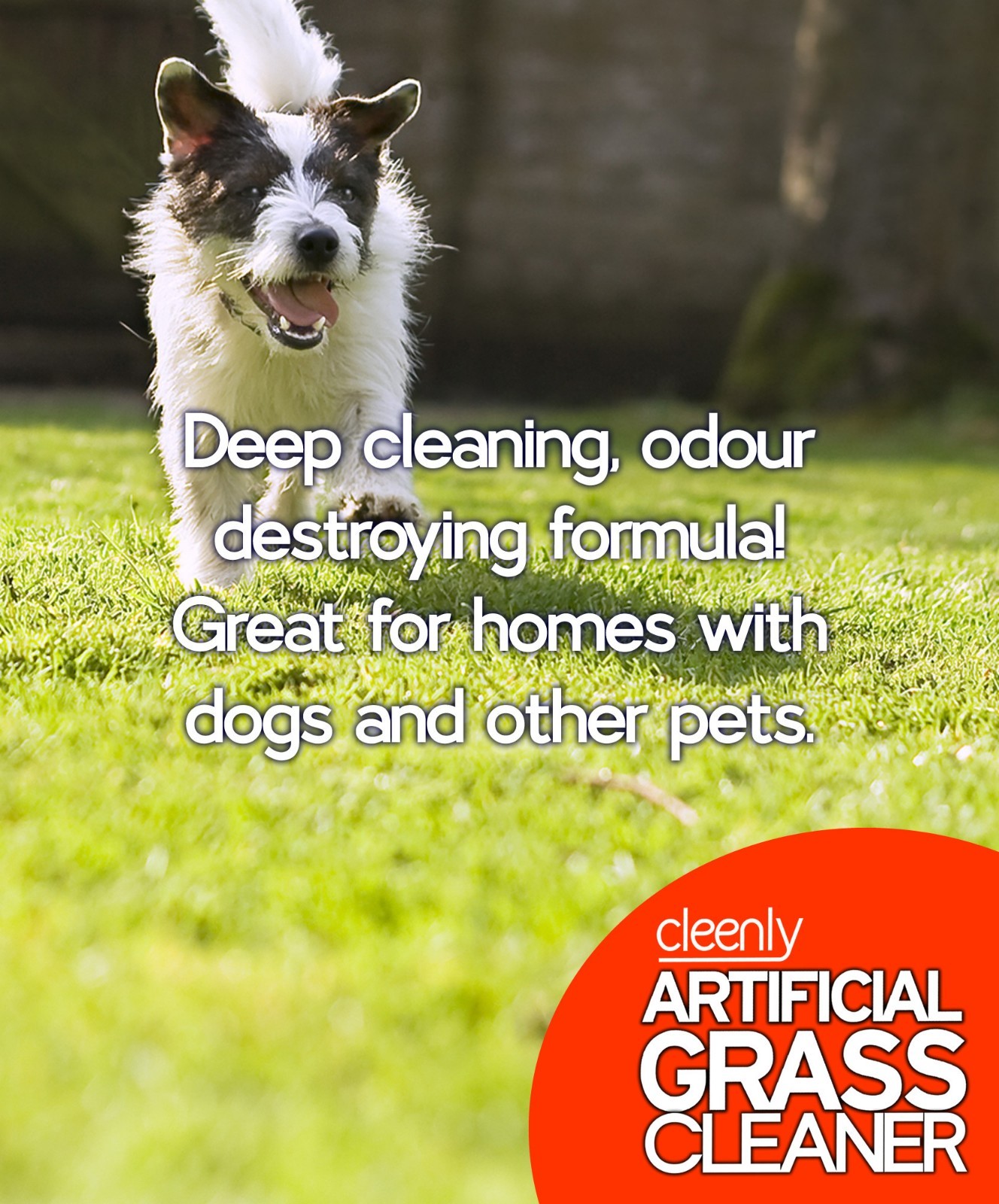 Cleenly Artificial Grass Cleaner Pet Odour Elminator Astro Turf