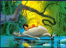 Jungle Book  Commemorative Gold Seal Disney Lithograph