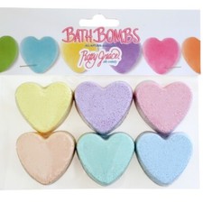 Roxy Grace Rainbow Mini Sweet Heart 6 Pack of Bath Bombs-NEW