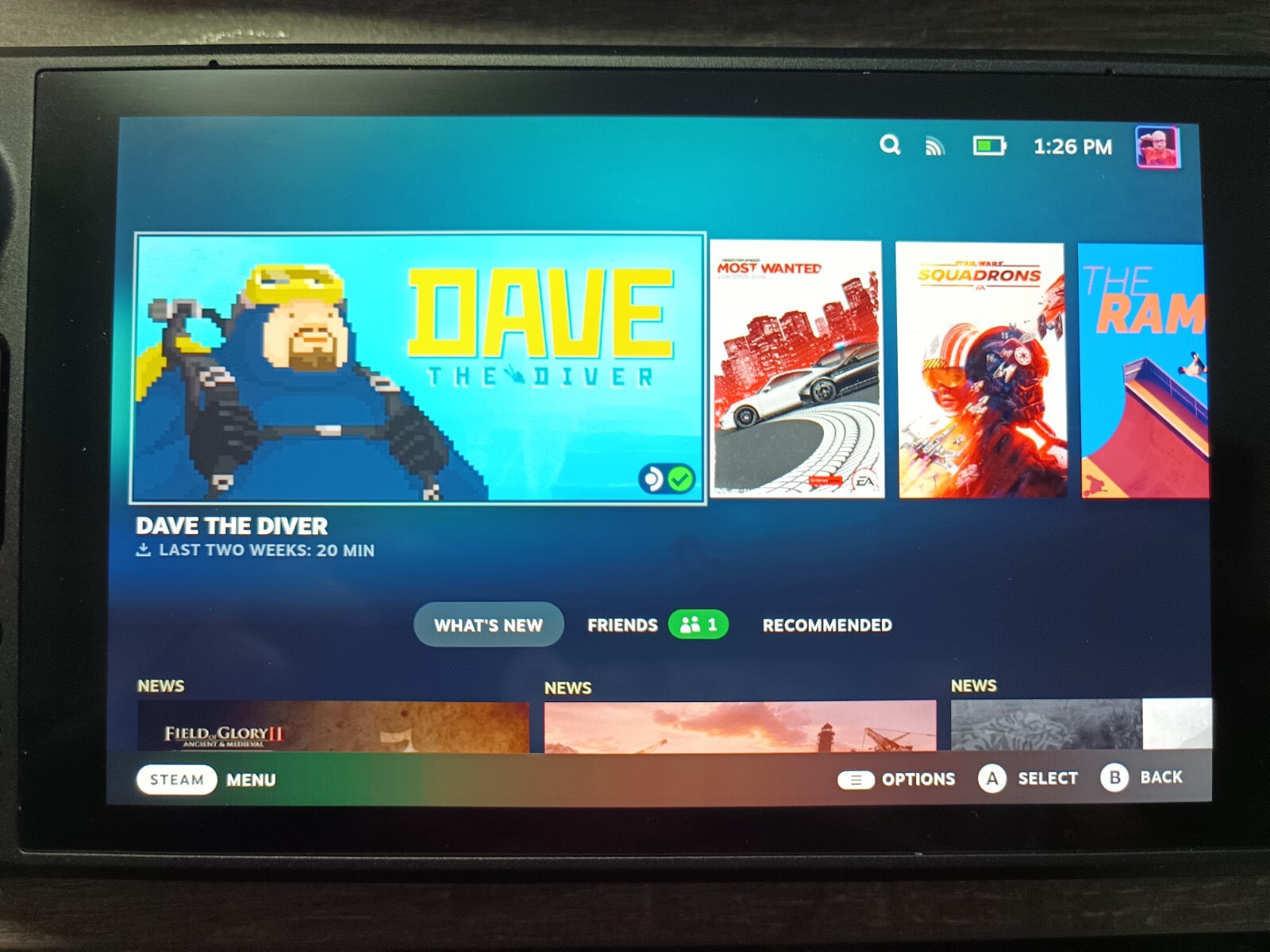 Valve Steam Deck 512GB Handheld Console Etched Anti Glare screen + HAL