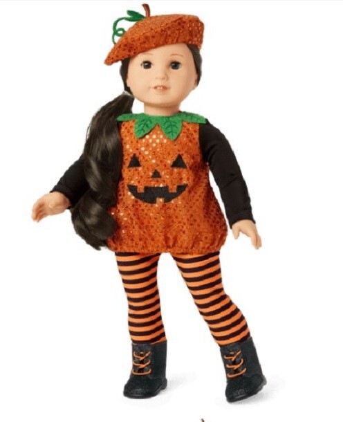 Authentic American Girl, Pretty Pumpkin Costume for 18-inch Dolls