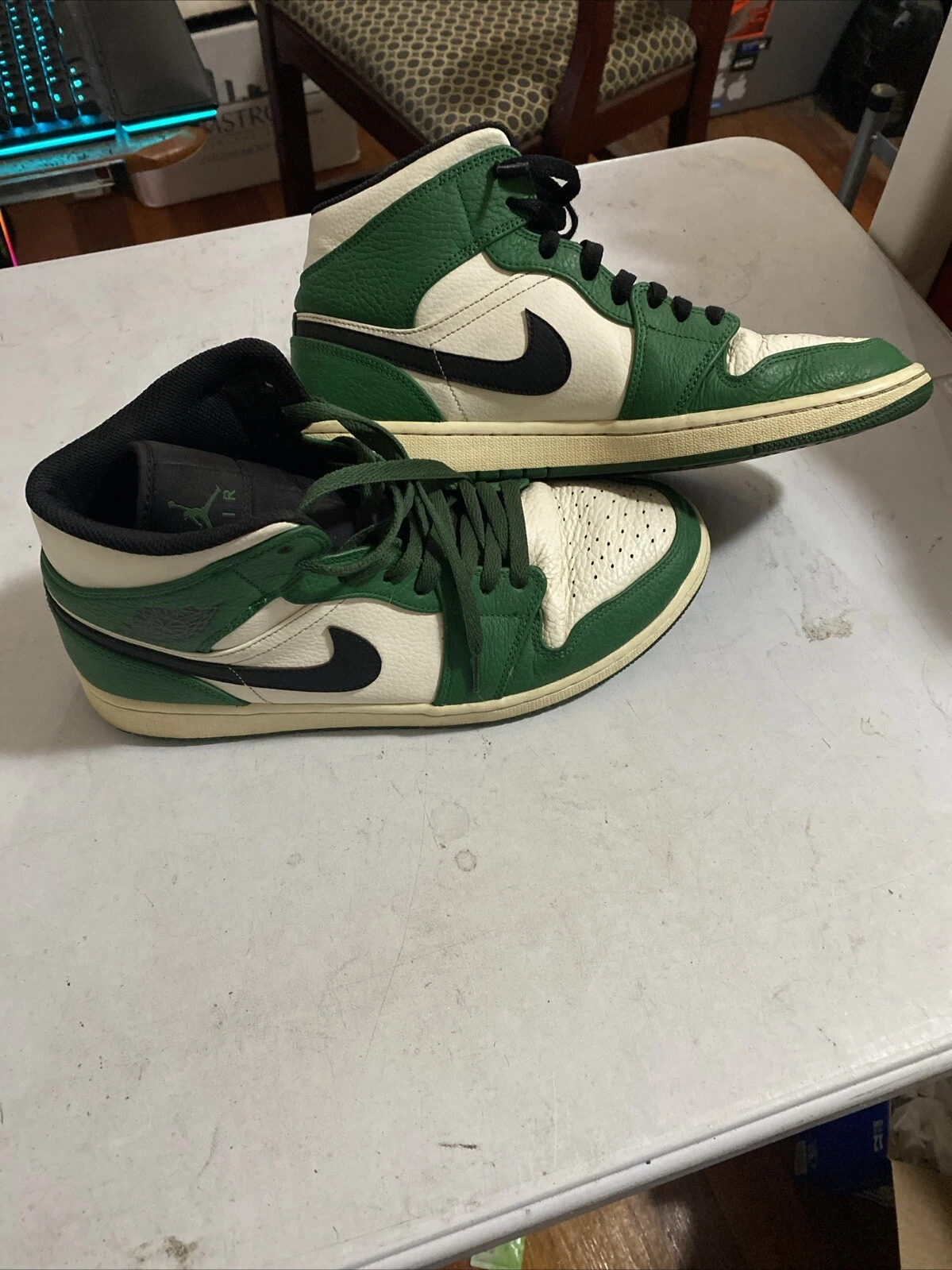 Nike Air Jordan 1 alte colore verde taglia 11