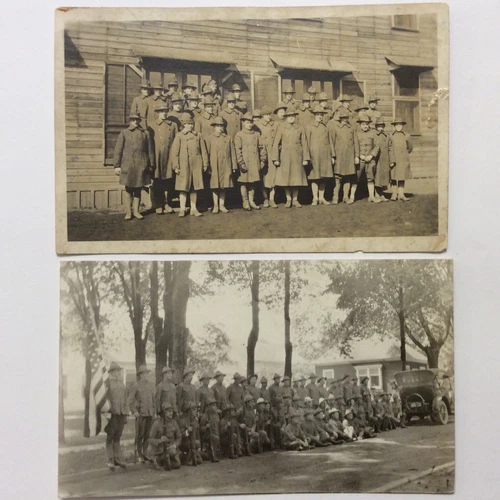 ORIGINAL WW1 UNITED STATES MILITARY SOLDIER DOUGHBOY RPPC REAL PHOTO POSTCARDS