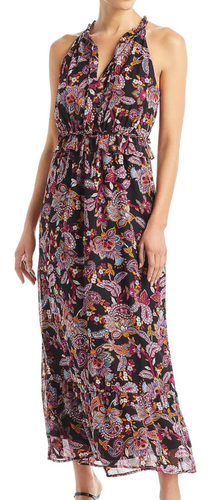 Aqua Paisley Long Maxi Dress L74812 Womens Size XS - 第 1/4 張圖片