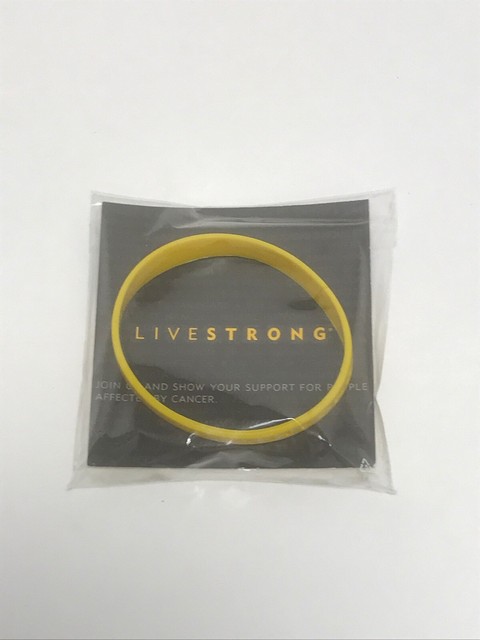 1 Livestrong Band Bracelet Armstrong Wristband Yellow