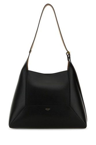 JIMMY CHOO Diamond Black Leather Shoulder Bag New & Authentic