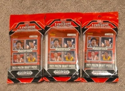 2021 Panini Prizm Draft Picks Basketball Cello Pack LOT of 3