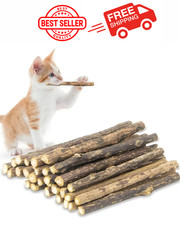 15 PCS Catnip Sticks Organic Cat Chew Toys Natural Plant Matatabi Silvervine