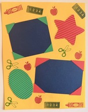 10 PRE MADE SCRAPBOOK PAGES 8 1/2 x 11" Stampin Up never used from the 90's
