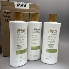 3 Pack Raw Sugar Sensitive Skin Body Wash - Green Tea, Cucumber, Aloe Vera 25oz 1.00 per gallon