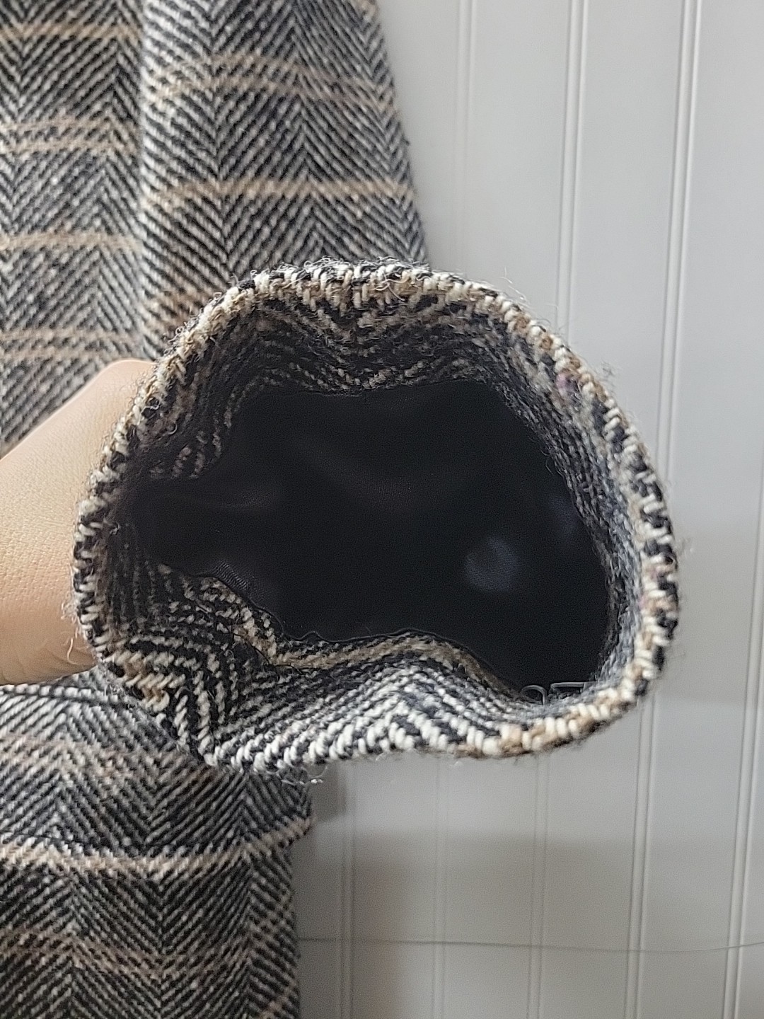 VTG Pendleton Wool Double Breasted Herringbone Tr… - image 5