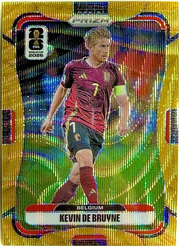 2026 Panini Prizm Fifa World Cup - Kevin de Bruyne #157 GOLD Wave Prizm /10 SSP