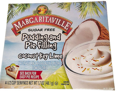8X) Margaritaville Coconut Key Lime Pudding/Pie Filling, Sugar Free, BB 4/28