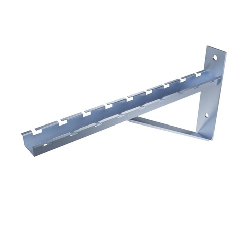 Electro Zinc Plated Wire Mesh Cable Tray bracket, Triangle, Wall Mount, 400mm , - Picture 2 of 4