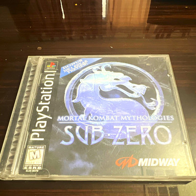 Midway Mortal Kombat Mythologies Sub-Zero PS1 PlayStation CIB w/ Manual