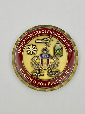 #ad 32nd Medical Battalion Airborne Challenge Coin Task Force 32 OIF Iraq Military $29.99