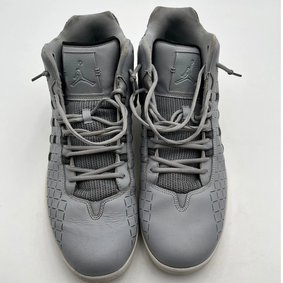 Air Jordan Illusion Wolf Gris Negro Blanco Hombre Talla 15 705141-003 Tejido 2014 Foto 4 de 4
