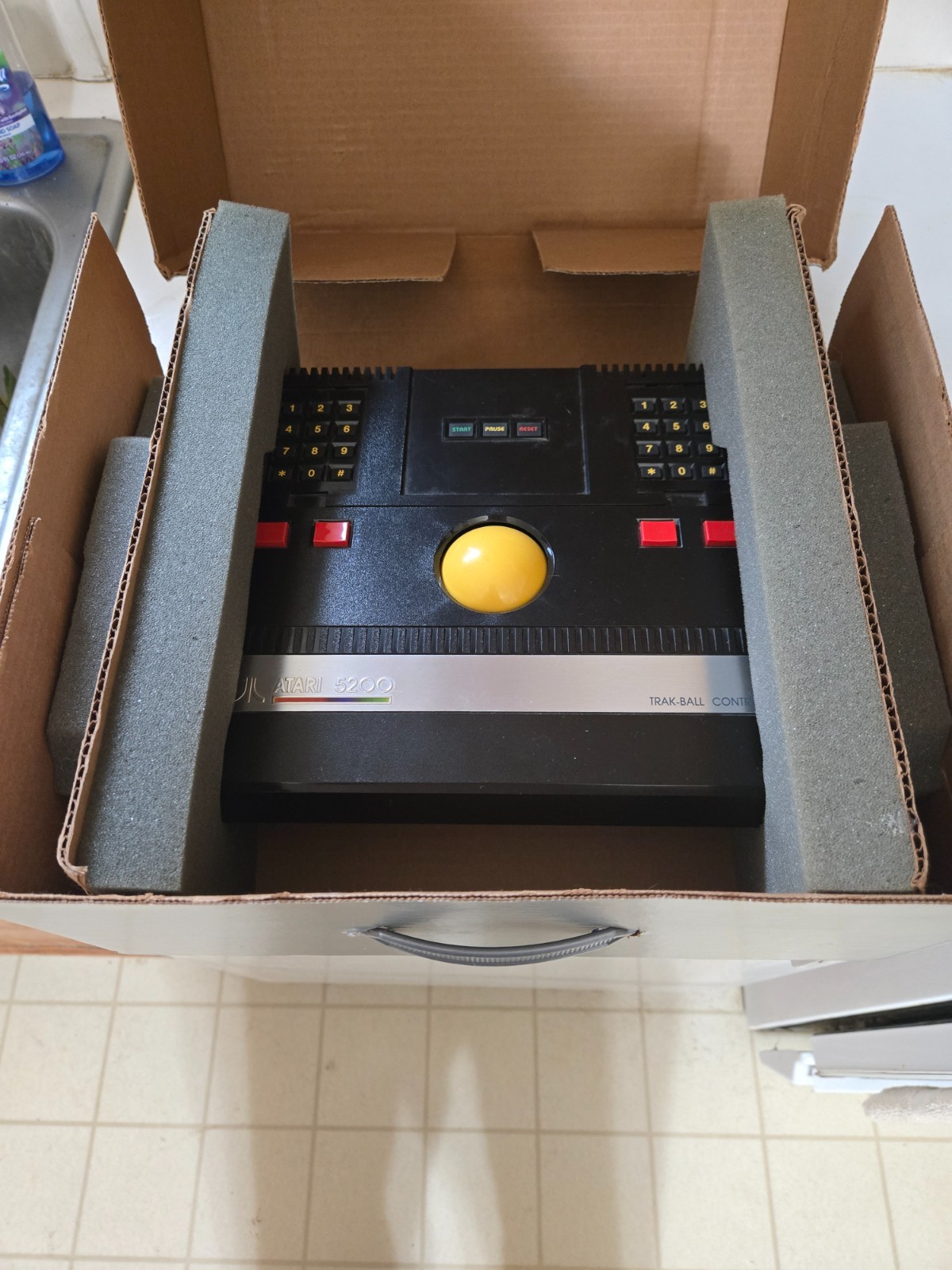 Atari 5200 Trak-Ball Controller CX53 In Box TESTED WORKING Pro-Line Vintage