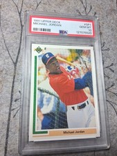 MICHAEL JORDAN SP1 PSA GEM MINT 10 1991 UPPER DECK BASEBALL