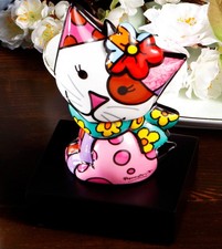 Romero BRITTO – Katze Flowing – Pop Art Skulptur