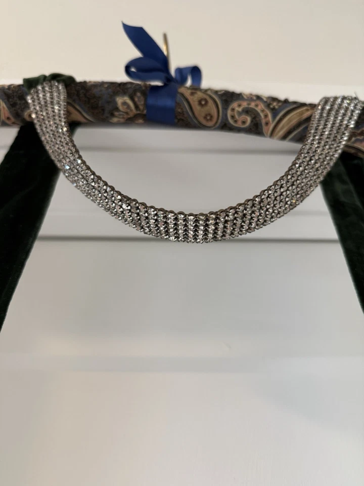 Accesorio de diadema collar cinturón estrás era aleta eduardiano vintage años 20  Foto 2 de 4