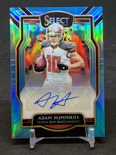 ADAM HUMPHRIES 2019 SELECT LIGHT BLUE PRIZM AUTO AUTOGRAPH #D /49