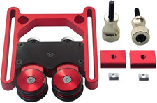 Adjustable Feeding Guide Double Wheel Bearing Stock Roller for Table Saw, Band S