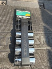 Sears Craftsman Usa Nos 12 Drive Deep Socket Set Large Sizes 34455 Sae 12pt