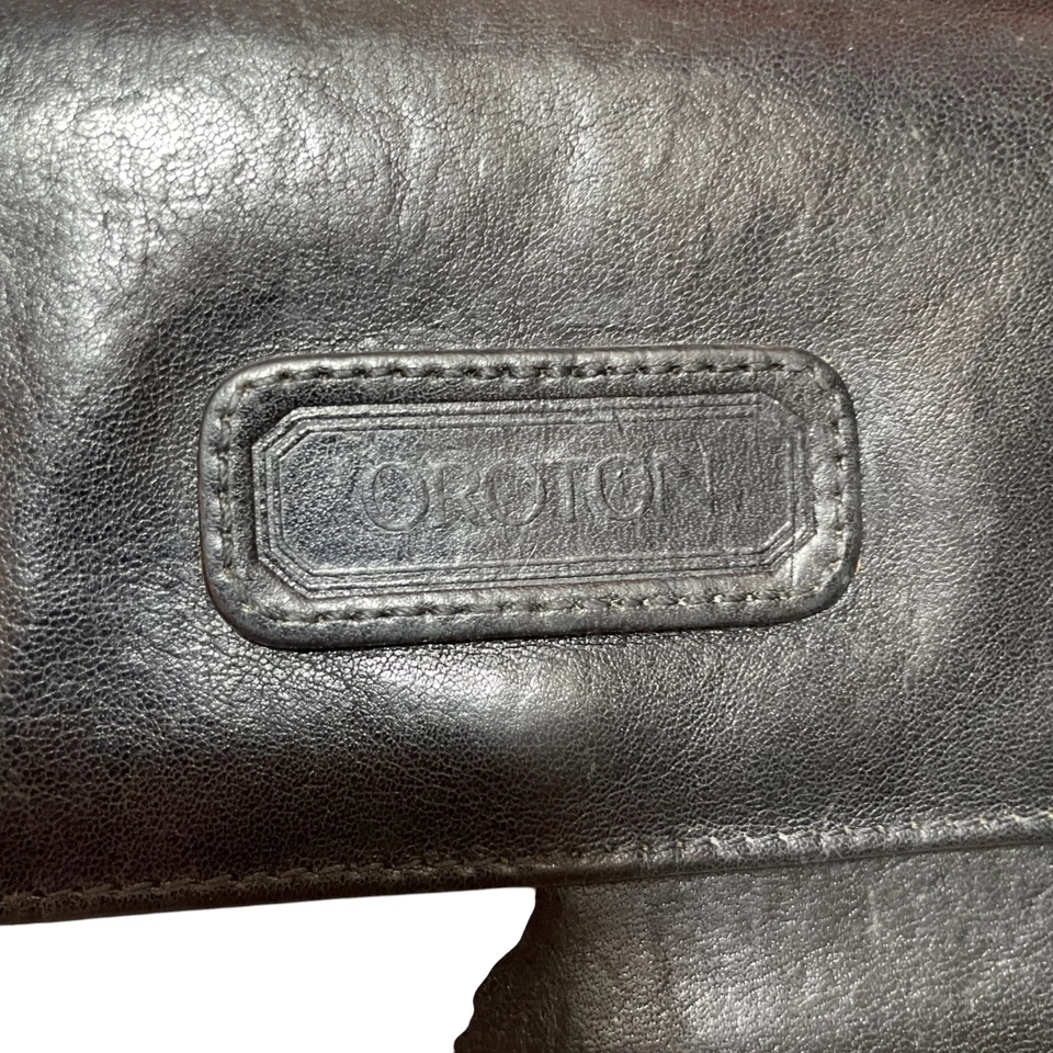Oroton Black Wallet Tri Fold Leather Womens - Image 2 of 4