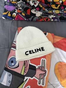 帽子 CELINE EMBROIDERED KNIT WOOL BEANIE 帽子 CELINE EMBROIDERED KNIT WOOL BEANIE CELINE HOMME Logo