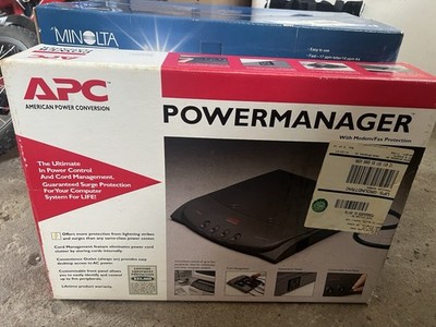 Vintage APC powermanager Moderm/fax Protection Control p:pow6T New Office/home