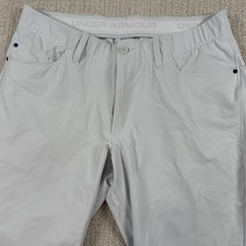 Under Armour Men  s 36x32 Gray Straight Leg Performance Stretch Waist Golf Pants