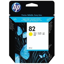HP 82 C4913A Yellow Ink Cartridge DesignJet 500 510 800 - Genuine