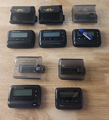 Lot of 5 Vintage Motorola Advisor Gold Pager Beepers (READ)