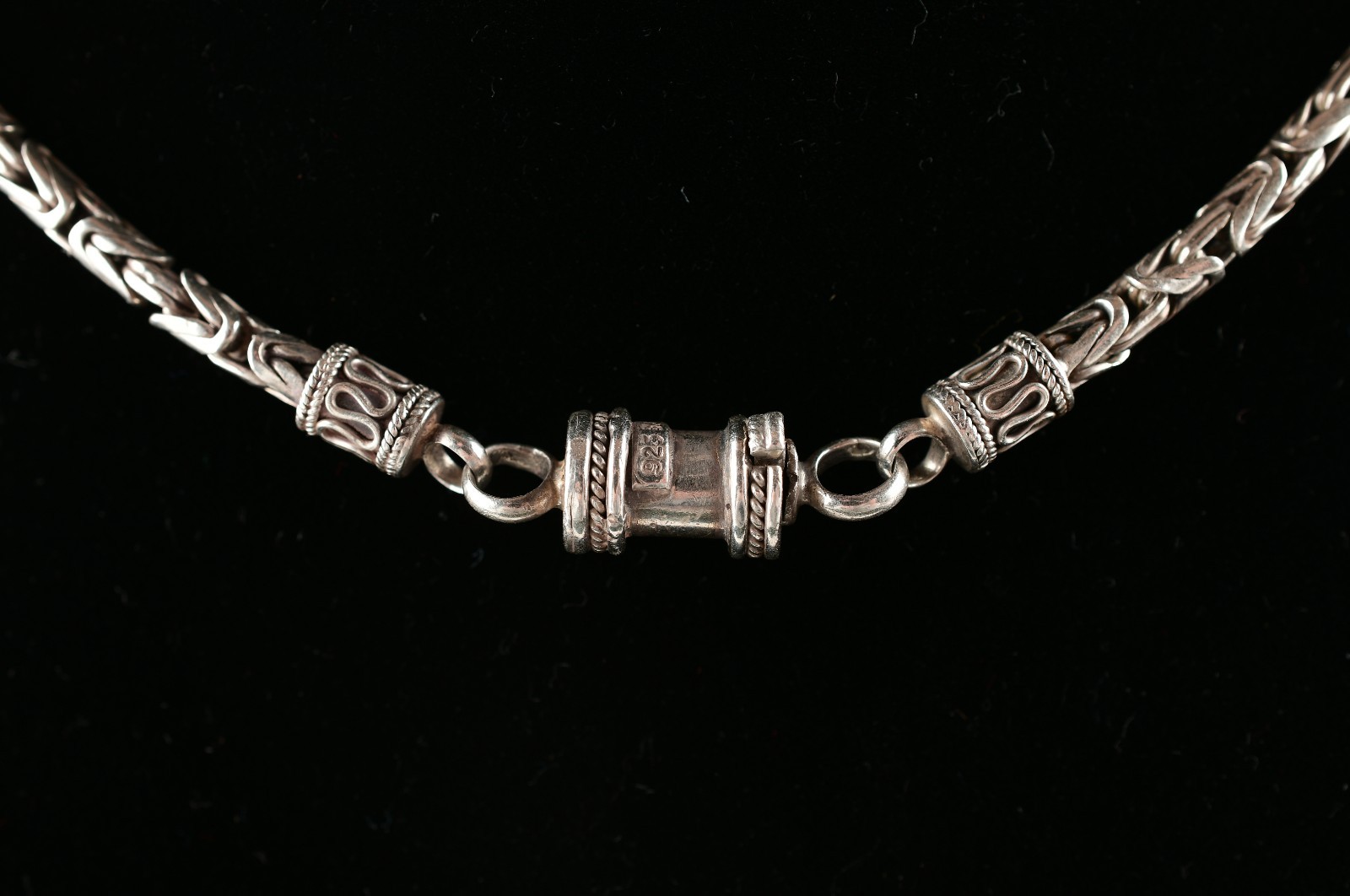 *Real Solid 925 Sterling Silver 3mm Byzantine Cha… - image 3