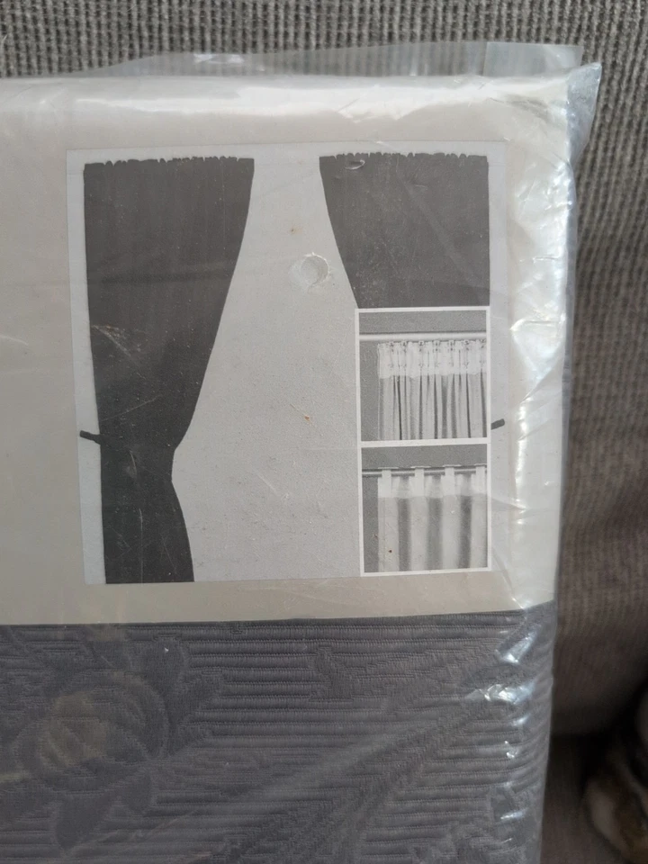 Шторы с цветочным узором IKEA Anita 57 x 98 дюймов серые с поднятым цветком жаккарда 301.602.52 C83 - Изображение 2 из 4